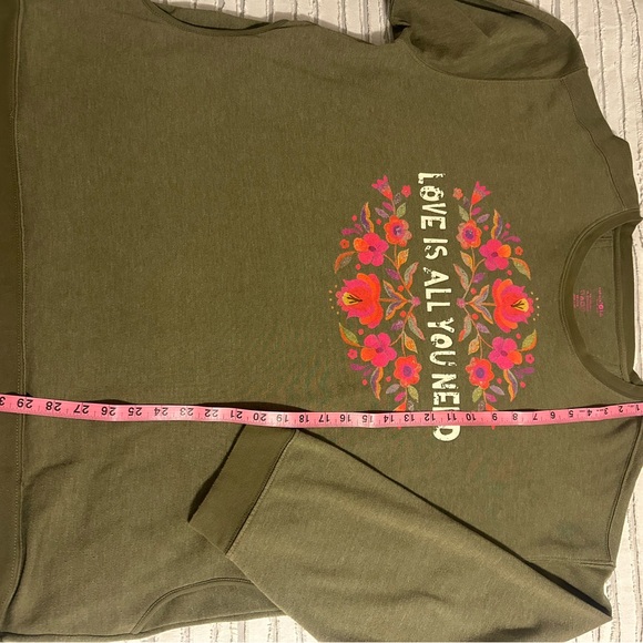 NATURAL LIFE Green Sweatshirt with Pockets - Picture 5 of 9